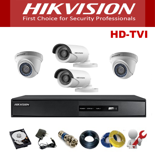 Trọn bộ 8 camera Hikvision 5.0Mp